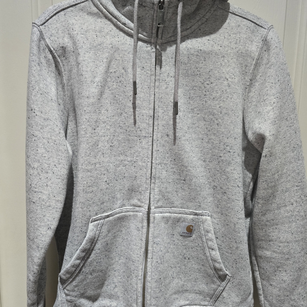 Carhartt Womens Gray Full-Zip Sweater